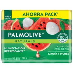 Pack de jabón Palmolive Naturals de sandía 🍉 y lychee