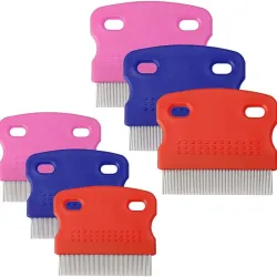 Peineta de dientes cortos para piojos y liendres