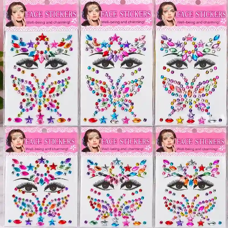 Perlas faciales adhesivas