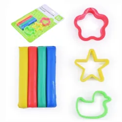 Plastilina con moldes