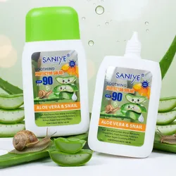 Protector solar facial Saniye de aloe vera y baba de caracol 🐌