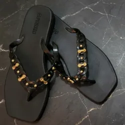 Sandalias de silicona negras