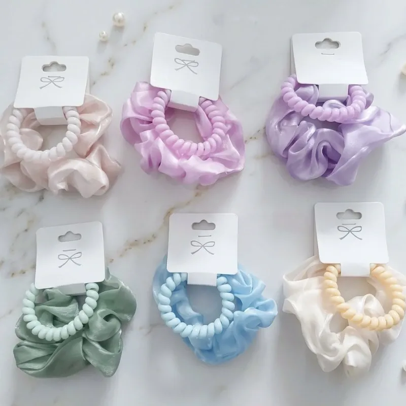 Set de scrunchie y muelle