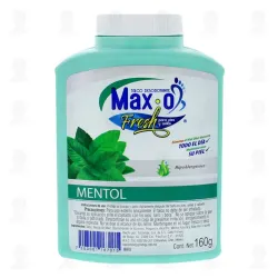 Talco Desodorante Max-O Fresh para pies y axilas aroma  a mentol