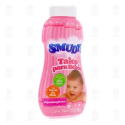 Talco Smudy's rosa para bebé