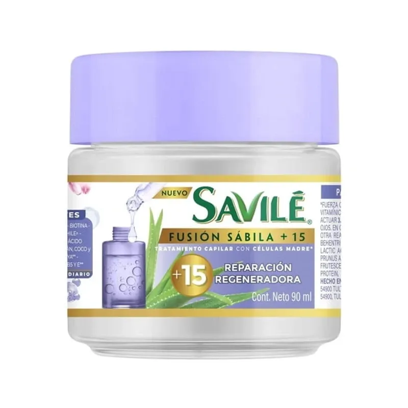 Tratamiento capilar Savilé fusión sábila + 15 reparación regeneradora