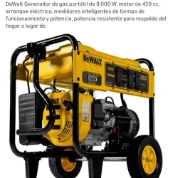Generador DeWalt 8000W (120V/240V)