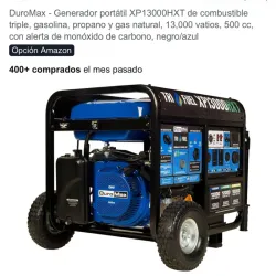 GENERADOR DUROMAX TRIFUEL 13000W