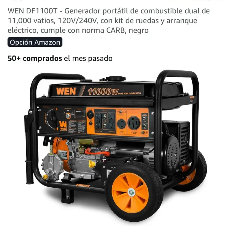 GENERADOR WEN DUALFUEL 11000W