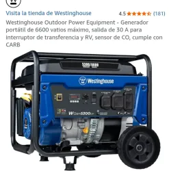 GENERADOR WESTINGHOUSE 6600W (gasolina solamente)
