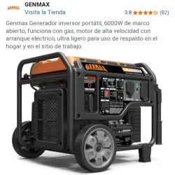 GENMAX INVERTER 6000W (gasolina solamente)