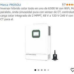 Inversor híbrido PROSOLI 6.5KW / 48V / 120V-240V