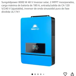 Inversor Solar Híbrido Sungoldpower 8kW 48V / 120V-240V
