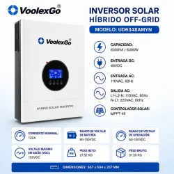 Inversor Solar Híbrido VoolexGo 6300W / 120V-240V