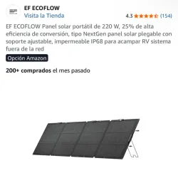 PANEL SOLAR PORTÁTIL ECOFLOW 220W