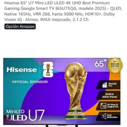 SMART TV HISENSE 65 PULGADAS 