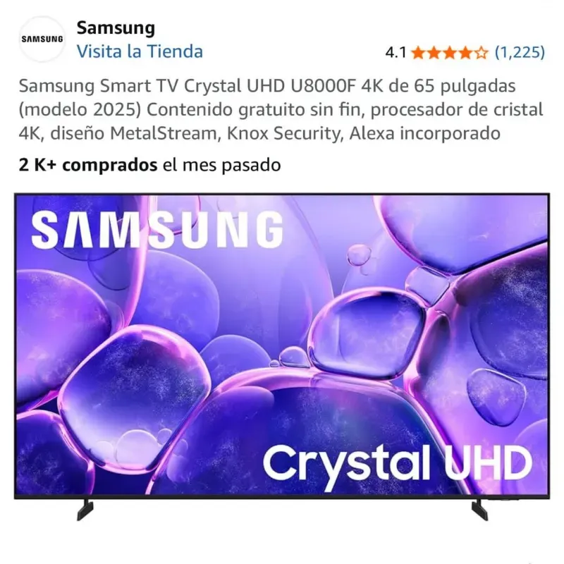 SMART TV SAMSUNG 65 PULGADAS