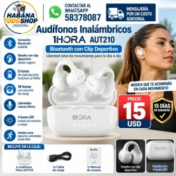 Audífonos Inalámbricos 1Hora AUT210 Bluetooth con Clip Deportivo