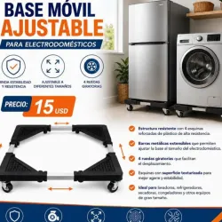 BASE MÓVIL AJUSTABLE PARA ELECTRODOMÉSTICOS