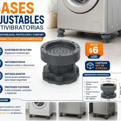 BASES AJUSTABLES ANTIVIBRATORIAS