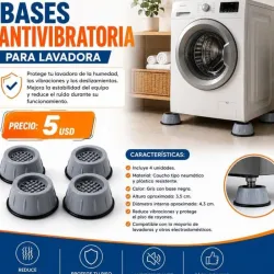 BASES ANTIVIBRATORIA PARA LAVADORA