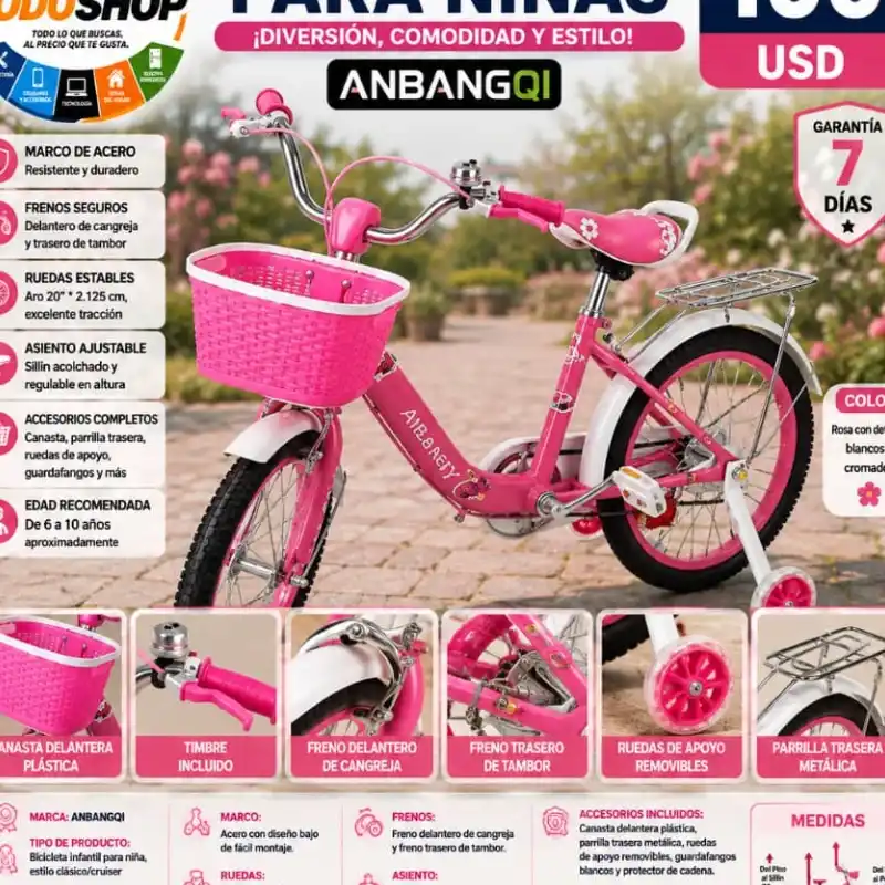 Bicicleta para niña