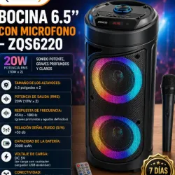 Bocina de 6.5"x2 con micrófono