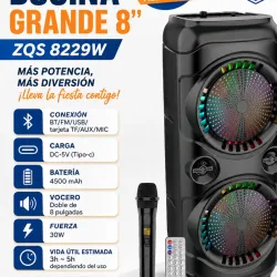 BOCINA GRANDE ZQS 8229W!