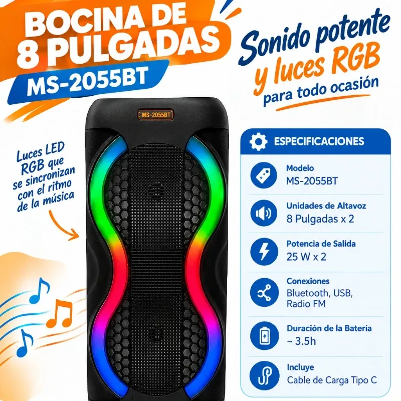 BOCINA MS-2055BT