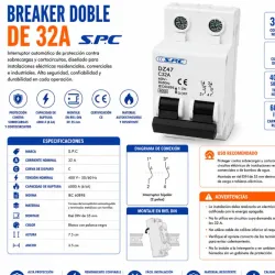 BREAKER DOBLE DE 32A S.P.C