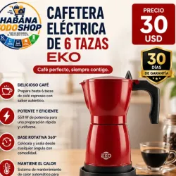 Cafetera Eléctrica de 6 tasas Eko