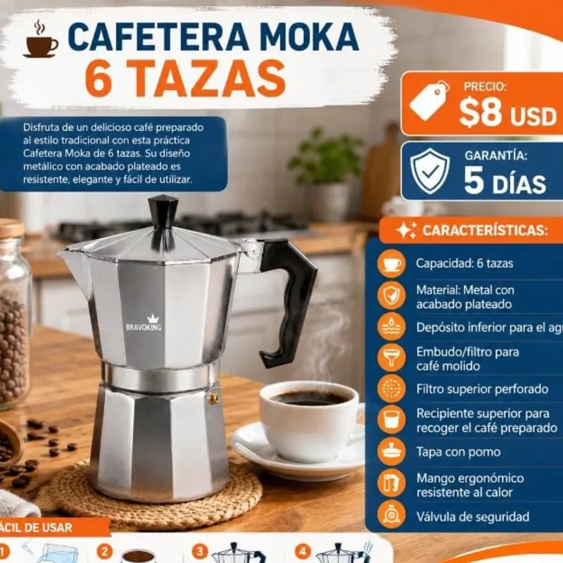 CAFETERA MOKA 6 TAZAS