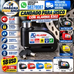 CANDADO PARA DISCO CON ALARMA