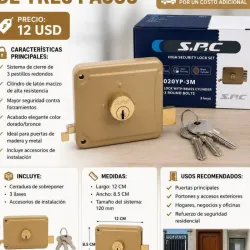 Cerradura de 3 pasos