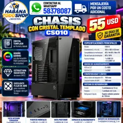 CHASIS CON CRISTAL TEMPLADO CS010