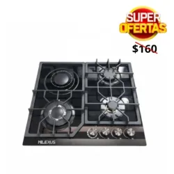 COCINA EMPOTRADA DE GAS E INFRARROJO MILEXUS