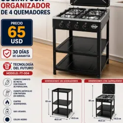 Cocina Future Tech de 4 quemadores