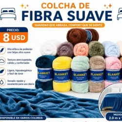 Colchas de fibra suave