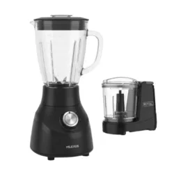 COMBO LICUADORA VASO DE VIDRIO MILEXUS (ML-L602) + MINIPROCESADOR DE ALIMENTOS ROYAL