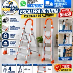 ESCALERA DE TIJERA DE 4 PASOS