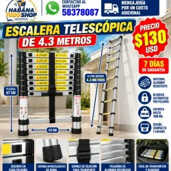 ESCALERA TELESCOPICA DE 4.3 METROS