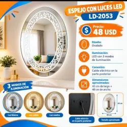 ESPEJO CON LUCES LED LD-2053