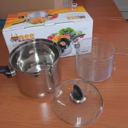 FREIDORA DE ACEITE CON CANASTA ESCURRIDORA