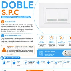 INTERRUPTOR DOBLE S.P.C
