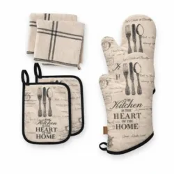 JUEGO DE GUANTES PARA HORNO Y TOALLA