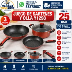 JUEGO DE SARTENES Y OLLA Y1298