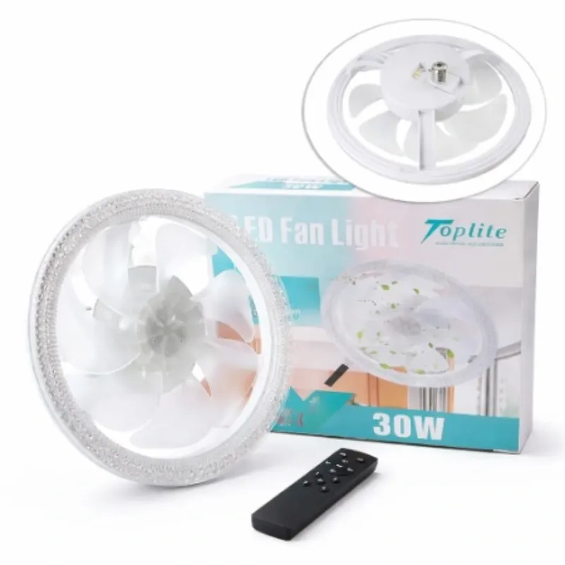 LÁMPARA LED CON VENTILADOR INTEGRADO