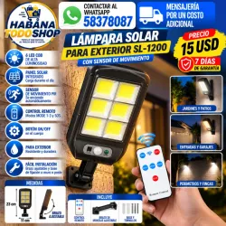 LÁMPARA SOLAR PARA EXTERIOR
