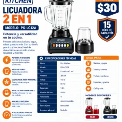 LICUADORA 2 EN 1 PRO KITCHEN
