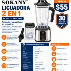 LICUADORA 2 EN 1 SOKANY SK-03043